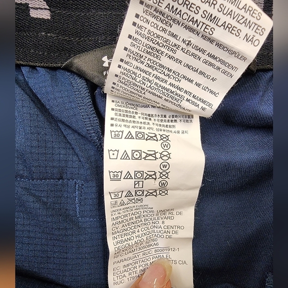 Under Armor Men's Navy Blue Jogger Zip Pockets Pants Drawstring Closure, sz MD - Picture 8 of 10